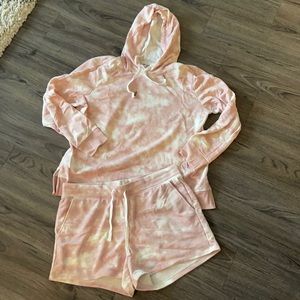 Old Navy Pink & White Tie Dye Set